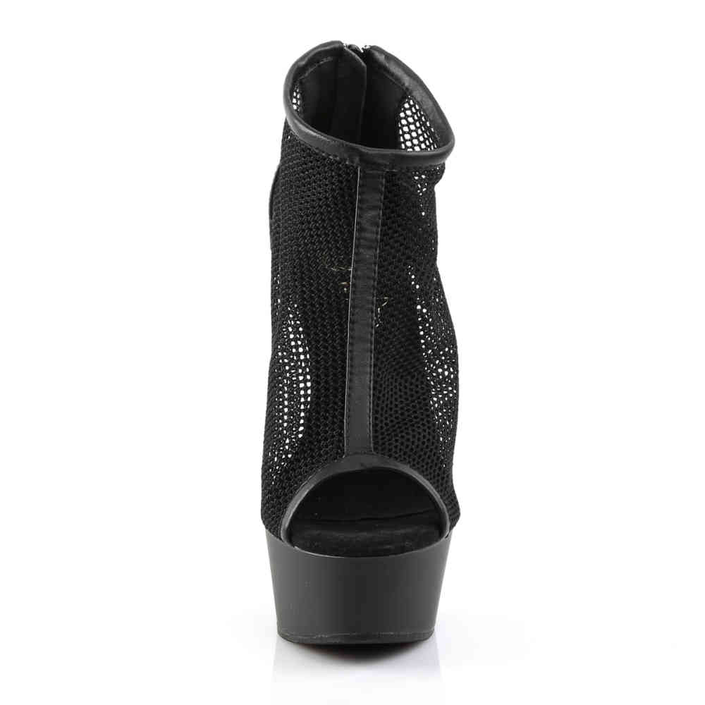 Pleaser - DELIGHT60012 Plattformstiefel - Schwarz